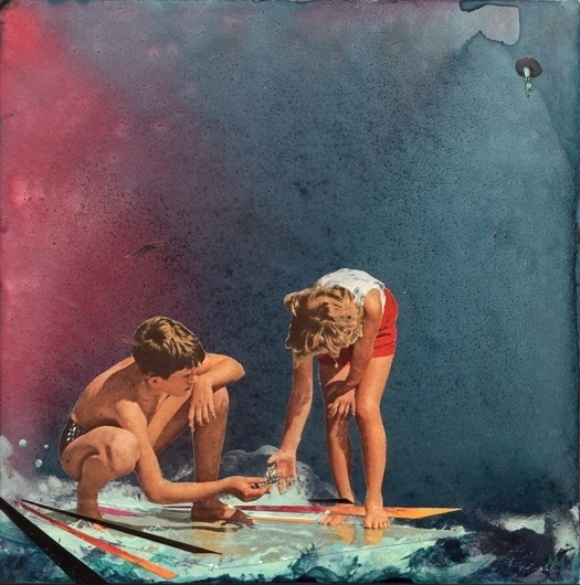 Collages by Aaron Maurer I Art Sponge #aaron #paint #illustration #maurer #kids #watercolor #collage