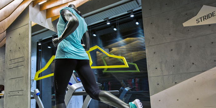 Rosie Lee - #stride #RosieLee #running #rosie lee #moscow #concrete #store design #interiors #sneakers #nike #branding #logo