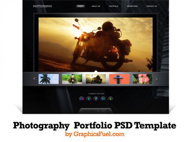 Photography portfolio website psd template Free Psd. See more inspiration related to Template, Website, Photography, Portfolio, Psd, Website template and Horizontal on Freepik.