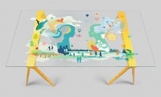 Facebook f8 - Michael Cina #illustration #table