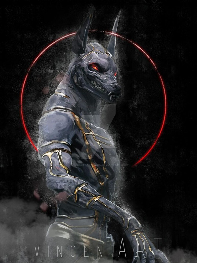 Anubis God of death by vincentparaggua