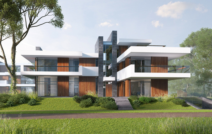Seaside villas in Jurmala, Latvia #render #architecural #vizualizacija