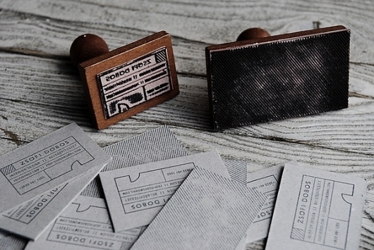 ZSÃ"FI DOBOS logo & identity on the Behance Network #stamp #design #graphic #brand #logo #cards
