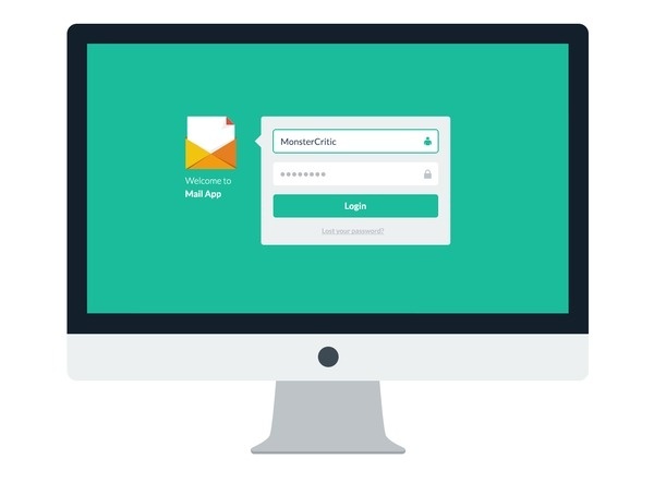 Flat iMac #user #ux #interface #ui #experience