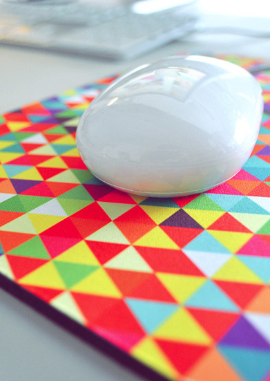 Mousepad by Eamon Donnelly. $30 http://cmnt.ca/WyUrbi #accesories #mouse #design #graphic #shape #colors #triangles #pad #australia