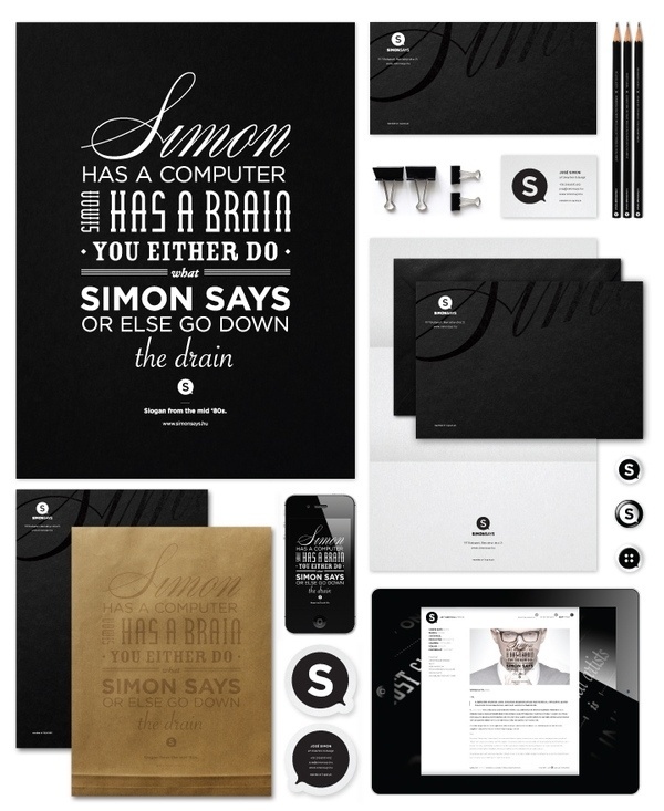 Simon Says - Corporate Identity, 2012 on Typography Served #logo #design #identity