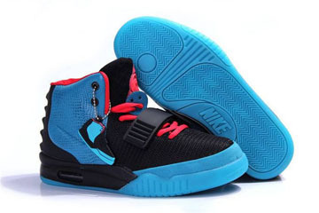 NRG Yeezy 2 Shoes (Women Size) Black Blue and "Solar Red" (Detailed Look) #shoes