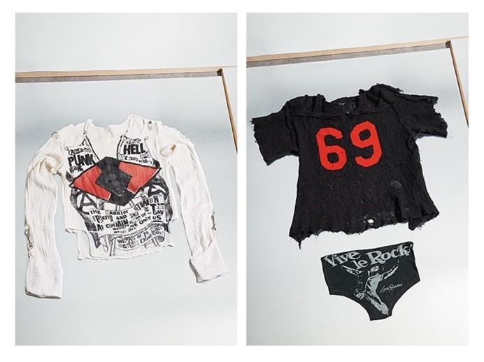 #LouisVuitton #kimjones #Punk Hell and 69 t-shirts, Malcolm McLaren/Vivienne #Westwood Seditionaries collection 1977/79 and Briefs, Sex 1975
