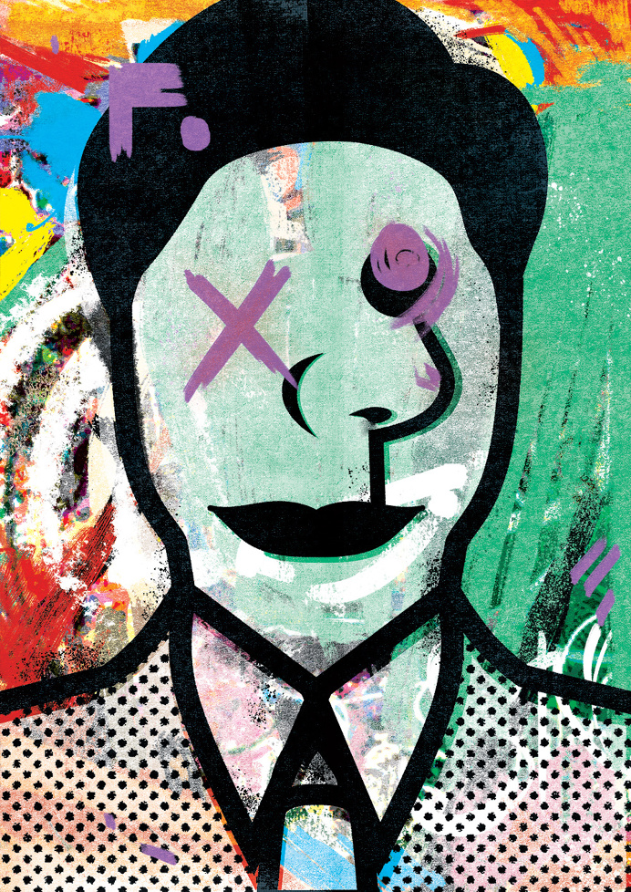 The less you speak... #abstract #graffiti #illustration #bold #portrait #colour #print #halftone #black #outline