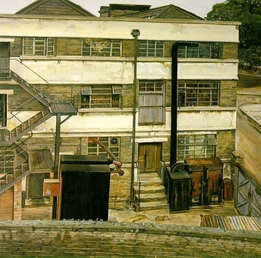 factory-in-north-london.jpg 923×915 pixels #factory #painting