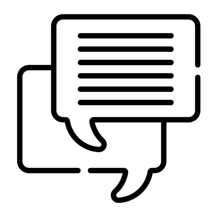See more icon inspiration related to talk, chat, conversation, negotiating, communications, speech bubble, bubble speech, message and interface on Flaticon.