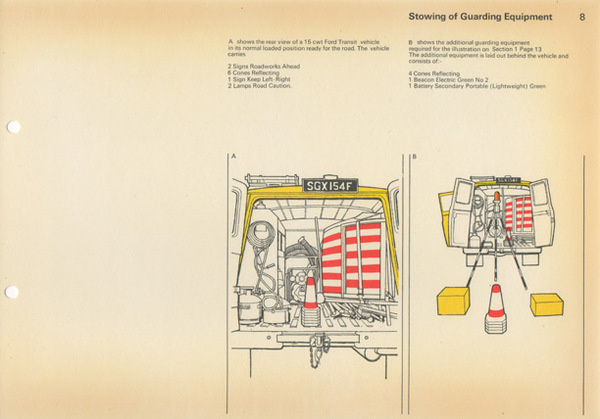 Post Office Road Work Guarding Manual #post #print #design #graphic #office #illustration #manual
