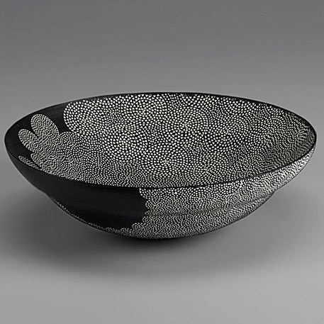 ceramic, Sgrafitto, dot, pattern, bowl