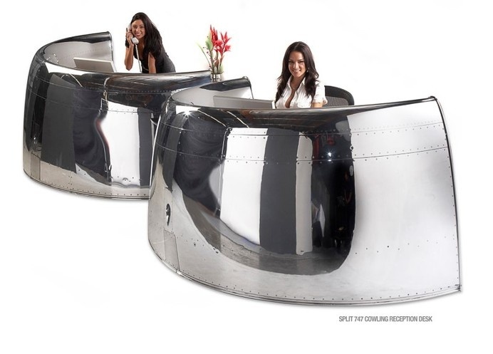 Futuristic furniture from retired airplanes - www.homeworlddesign (18) #motoart #furnituredesign
