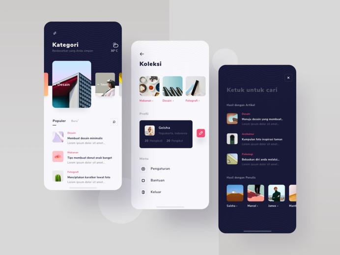 Article App Exploration by Dindra Desmipian