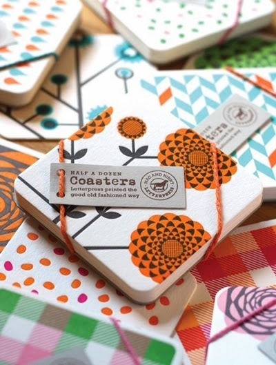 print & pattern #yourself #packaging #do #coasters #letterpress #it