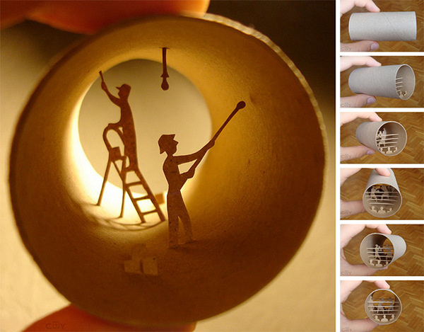 Rouleaux: Anastassia Elias' New Book of Toilet Paper Roll SculpturesJune 19 #toilet #elias #card #tube #anastassia #roll #paper