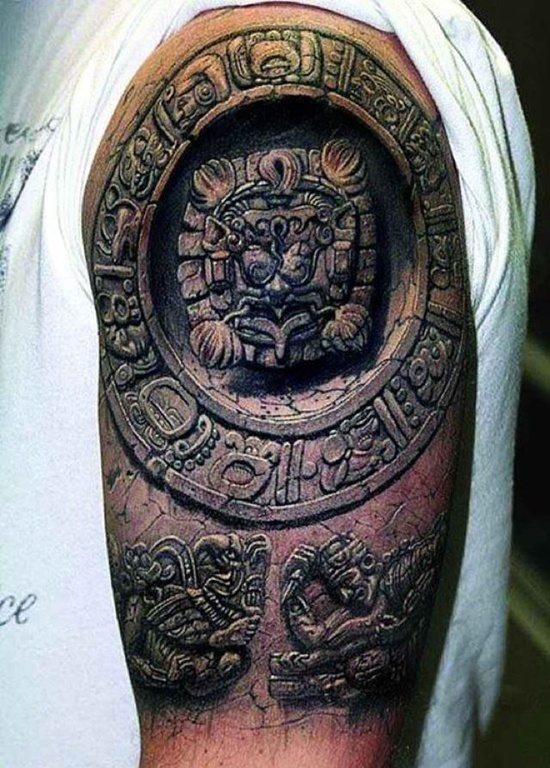 Meanings of Aztec tattoos #meanings #aztec #tattoos