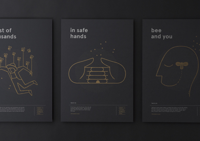 True Honey Company Branding Packaging New Zealand Marx Design inspiration mindsparkle mag designblog www.mindsparklemag.com black bee packag