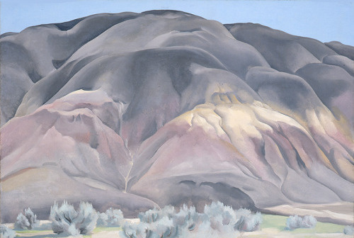 vjeranski: "Georgia O'Keeffe (American, 1887 – 1986); Grey Hill Forms, 1936; Oil on canvas; 21 3/8 x 31 3/8 inches; University of New