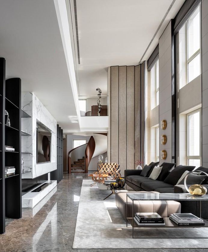 Penthouse of Vanke Metropolis No. 79 in Hangzhou, More Design Office