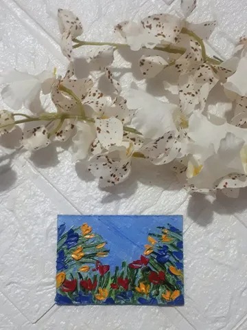 Original ACEO Floral Field, Painting Miniature Collectible Art 3D Textured Flowers Artwork 2,5/3,5 inches size on gessoed cardboard.


This is original work, not a print. Artwork signed on back side.

Art painted on gessoed cardboard 2 mm depth. Professional quality artists paints. It is important! Colors may be a little different from what you seen on your gadget or computer. It is depends from the monitor settings.

I will send you artwork wrapped in bubble wrap and cardboard. Shipping with postal tracking. And also I will send you a little surprise with every package).

Please do not hesitate to contact me with any questions, my goal is to make sure you have a positive buying experience.