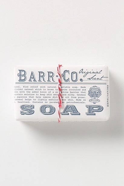 Barr Co. Soap Bar Anthropologie.com #packaging #soap #typography