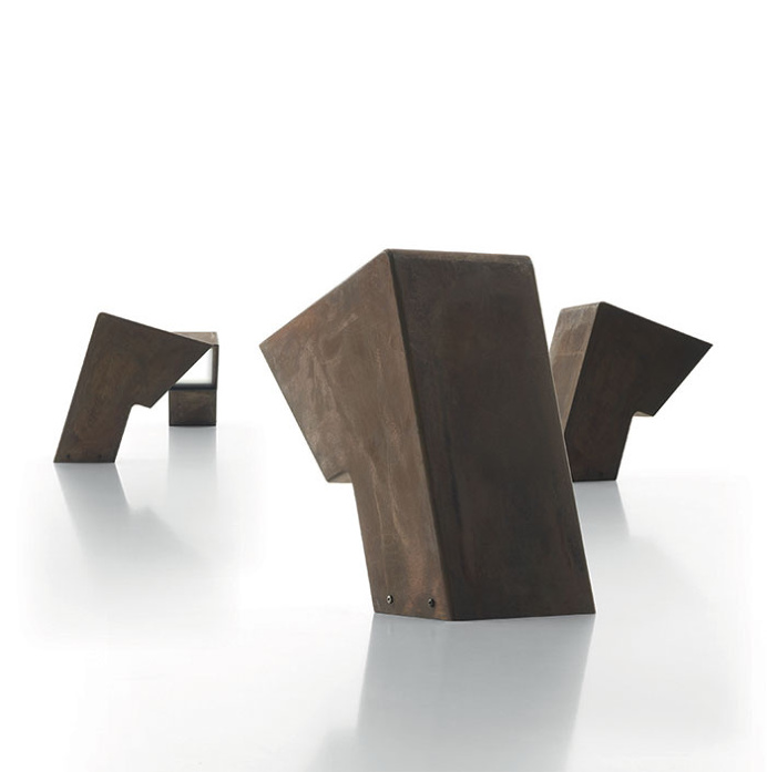Garden Lamp of Metal and Glass by Christian Piccolo - #lamp, #design, #lighting, #outdoor,