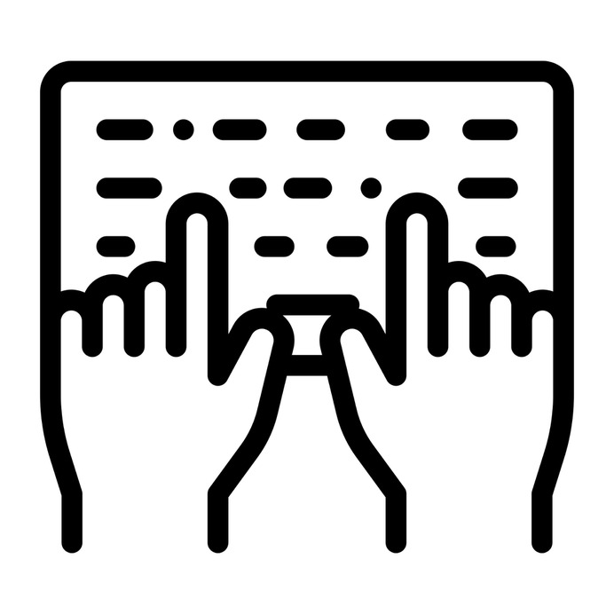 See more icon inspiration related to keyboard, hands and gestures, typewriter, keyboards, hardware, typing, electronics, electronic, hands, keys and computer on Flaticon.