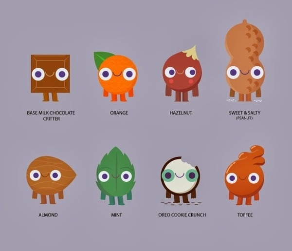 Cadbury Characters by Juan Molinet #arts #illustrations #inspirations