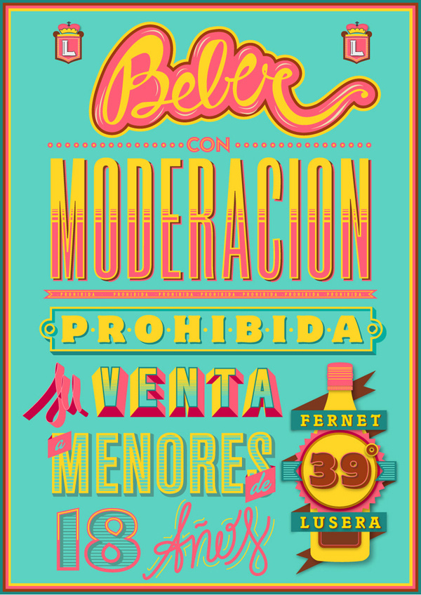 Typography Lover by Pablo Alfieri aka Playful | Abduzeedo | Graphic Design Inspiration and Photoshop Tutorials #type #design #color