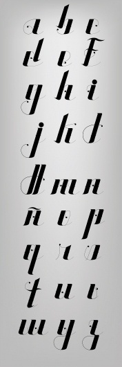 Typography inspiration example #340: Typocalli on Typography Served #cursive #type #black #typography