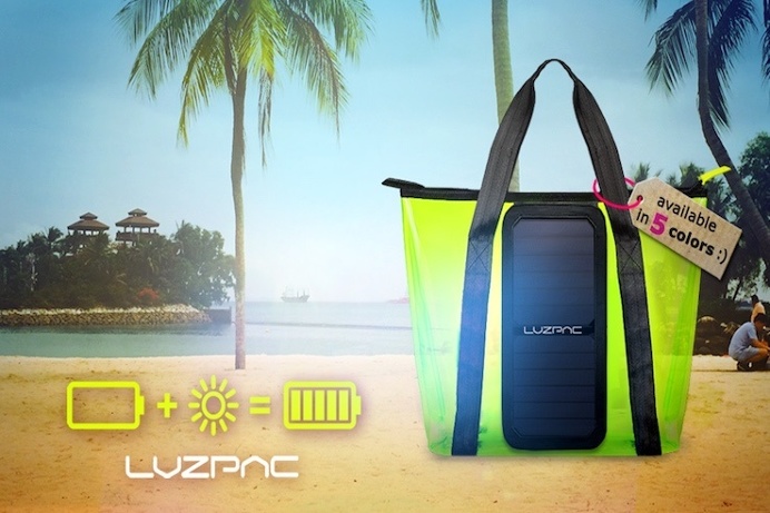 LUZPAC: A Bag That Charges Your Devices - IPPINKA The LUZPAC offers two functions of a charger and a bag! It has an environmentally friendl