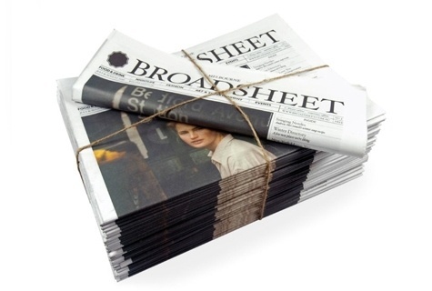 Printed Broadsheet: Studio Round | PROCESS JOURNAL #print #graphic design #magazine #newspaper