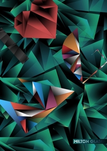 Milton Glaser tribute on the Behance Network #green #helder #dias #tribute #glaser #milton