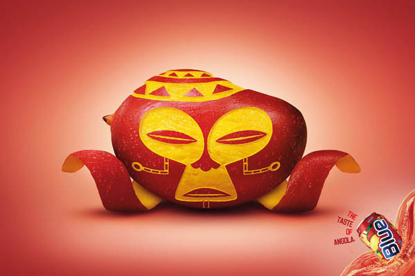 The taste of Angola Blue #angola #drink #design #soft #advert