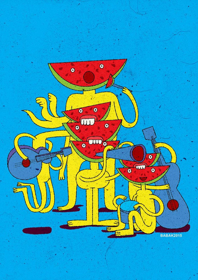 Watermelon musician