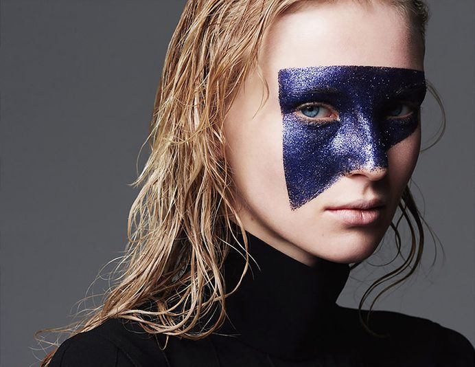 Photo Nastya Sten by Ward Ivan Rafik for Russh June / July 2015 makeup fashion square