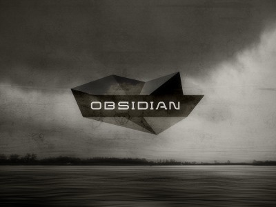 Dribbble - Obsidian Logo / Identity Design Concept by Gert van Duinen #logotype #obsidian #lettering #geometry #identity #polygons #logo #typography