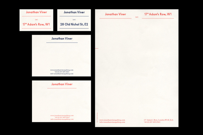 Jonathan Viner Gallery - OK-RM #gallery #identity #branding #stationery