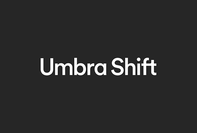 Umbra Shift by Post Projects #logotype #logo #typography
