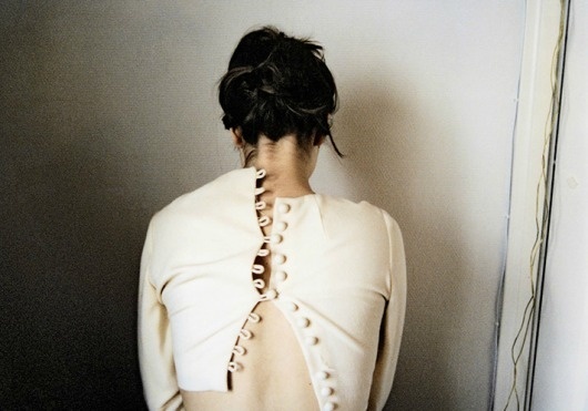Photography by Anni Leppälä I Art Sponge #anni #leppl #girl #jacket #back #strange #photography