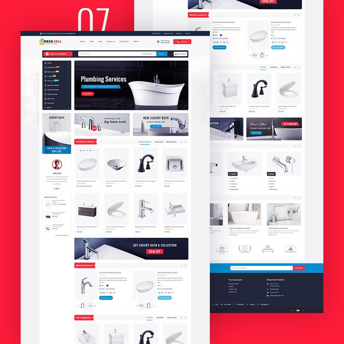 Mega Cell - Super Market Shop - Prestashop Responsive Theme | TemplateTrip