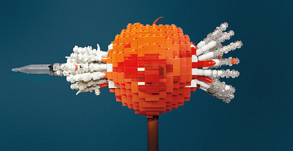 Beautiful LEGO: A New Book About the Art of LEGO by Mike Doyle #toys #apple #sculpture #lego #art #bricks #bullet