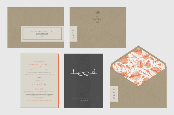 Kyle & Abi #knot #wedding #stationery