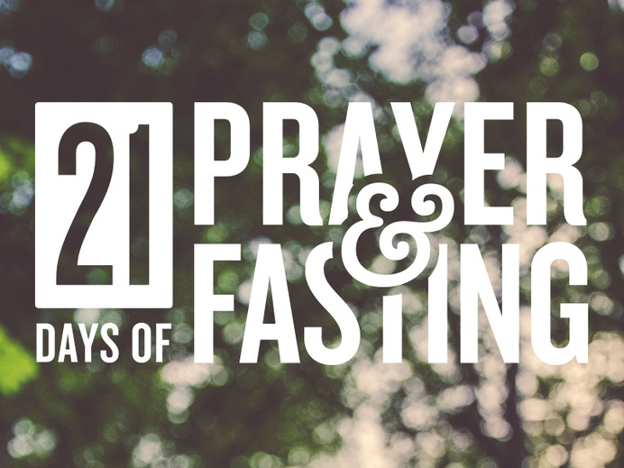 21 Days of Prayer and Fasting #fasting #prayer #typography