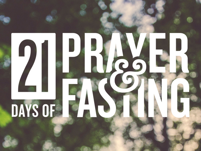 21 Days of Prayer and Fasting #fasting #prayer #typography