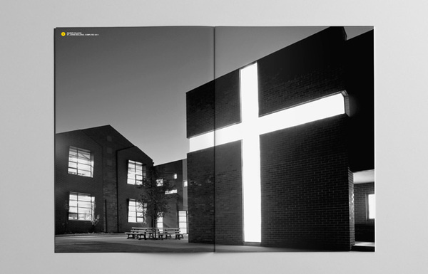 Y2 Architecture #swiss #yellow #bold #circles #black #clean #minimal #helvetica #brochure