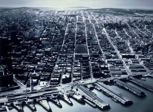 Gottfried Helnwein | WORKS | Landscapes | Untitled (San Francisco harbor) #francisco #san #painting #harbor