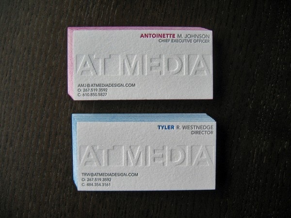 20 Brilliant Edge Painted Business Cards #card #identity #business